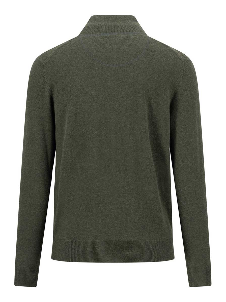 Fynch Hatton Knitwear & Jumpers Fynch Hatton - Cypress Wool/Cashmere 1/4 Zip Jumper