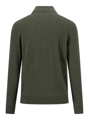 Fynch Hatton Knitwear & Jumpers Fynch Hatton - Cypress Wool/Cashmere 1/4 Zip Jumper