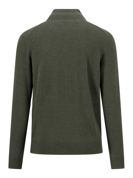 Fynch Hatton Knitwear & Jumpers Fynch Hatton - Cypress Wool/Cashmere 1/4 Zip Jumper