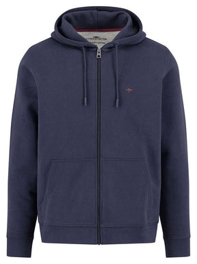 Fynch Hatton Knitwear & Jumpers Fynch Hatton - Full Zip Navy Hoody