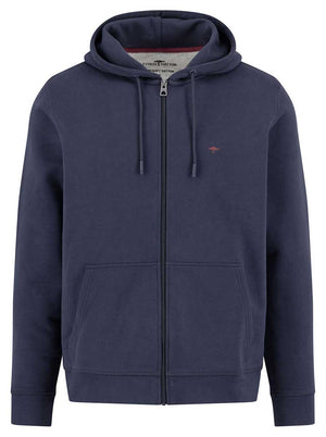 Fynch Hatton Knitwear & Jumpers Fynch Hatton - Full Zip Navy Hoody