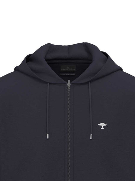 Fynch Hatton Knitwear & Jumpers Fynch Hatton - Full Zip Navy Hoody