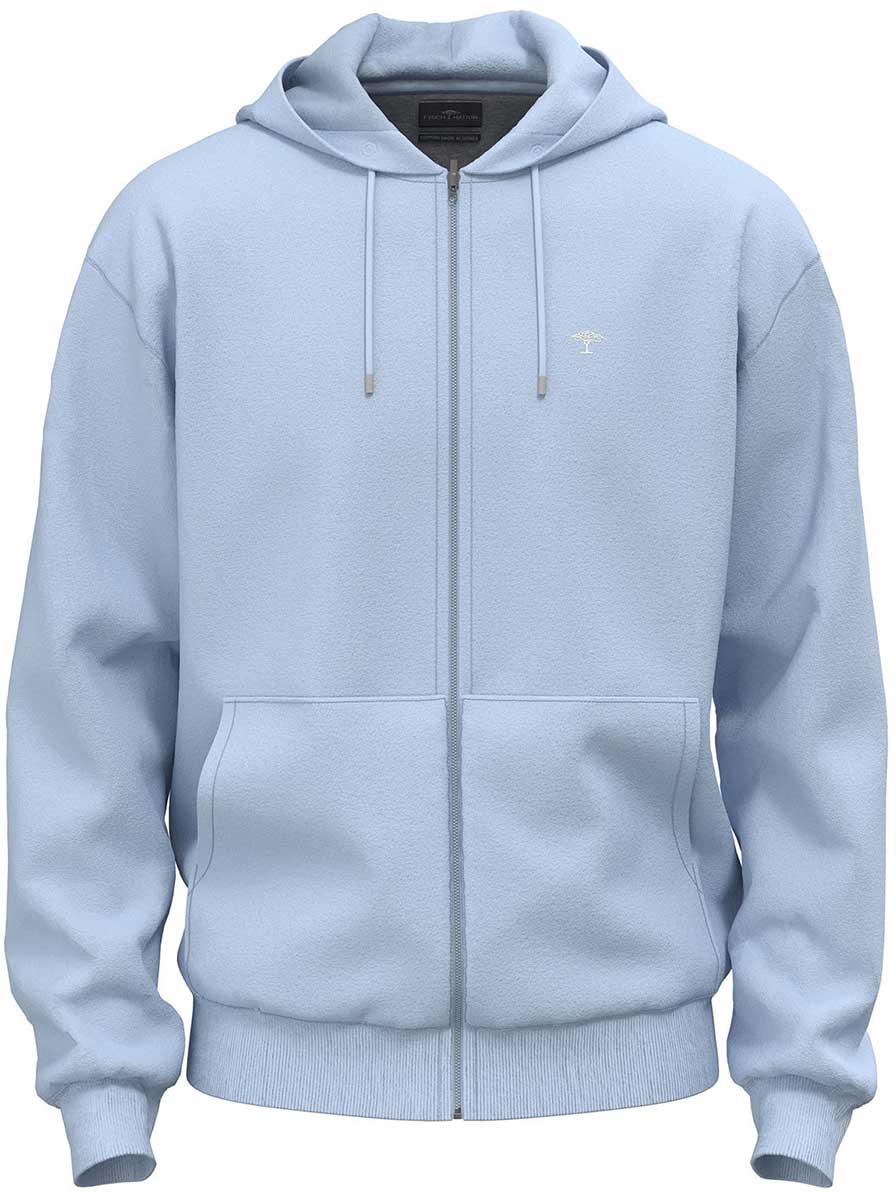 Fynch Hatton Knitwear & Jumpers Fynch Hatton - Full Zip Sky Hoody