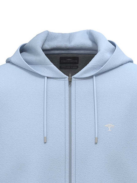 Fynch Hatton Knitwear & Jumpers Fynch Hatton - Full Zip Sky Hoody