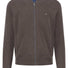 Fynch Hatton Knitwear & Jumpers Fynch Hatton - Full Zip Superfine Cotton Earth Jumper