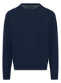 Fynch Hatton Knitwear & Jumpers Fynch Hatton - Ink Blue Crew Neck Superfine Cotton Jumper