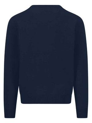 Fynch Hatton Knitwear & Jumpers Fynch Hatton - Ink Blue Crew Neck Superfine Cotton Jumper