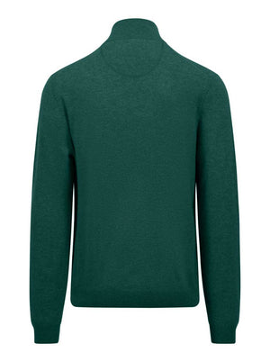 Fynch Hatton Knitwear & Jumpers Fynch Hatton - Merino/Cashmere Half Zip Jumper