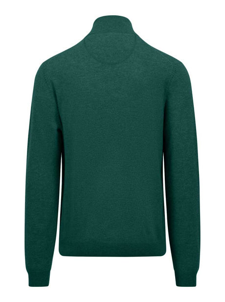 Fynch Hatton Knitwear & Jumpers Fynch Hatton - Merino/Cashmere Half Zip Jumper