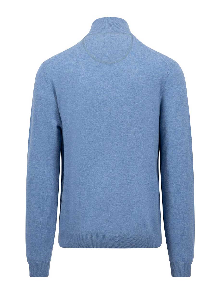 Fynch Hatton Knitwear & Jumpers Fynch Hatton - Merino/Cashmere Half Zip Jumper