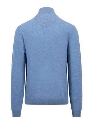 Fynch Hatton Knitwear & Jumpers Fynch Hatton - Merino/Cashmere Half Zip Jumper