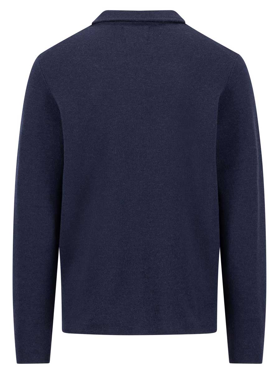 Fynch Hatton Knitwear & Jumpers Fynch Hatton - Navy Merino Wool Cardigan