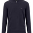 Fynch Hatton Knitwear & Jumpers Fynch Hatton - Navy Wool/Cashmere 1/4 Zip Jumper