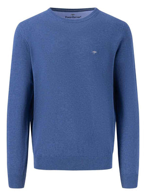 Fynch Hatton Knitwear & Jumpers Fynch Hatton - Seasonal Cotton Crew Neck 223