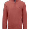 Fynch Hatton Knitwear & Jumpers Fynch Hatton - Seasonal Cotton Half Zip Jumper