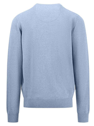 Fynch Hatton Knitwear & Jumpers Fynch Hatton - Seasonal Cotton V-Neck Jumper