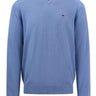 Fynch Hatton Knitwear & Jumpers Fynch Hatton - Seasonal Cotton V-Neck Jumper