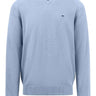 Fynch Hatton Knitwear & Jumpers Fynch Hatton - Seasonal Cotton V-Neck Jumper