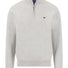 Fynch Hatton Knitwear & Jumpers Fynch Hatton - Snow White 1/4 Zip Superfine Cotton Jumper