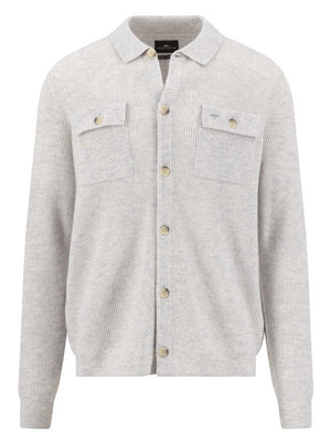 Fynch Hatton Knitwear & Jumpers Fynch Hatton - Snow White Merino Wool Cardigan