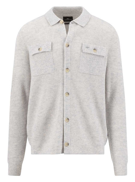 Fynch Hatton Knitwear & Jumpers Fynch Hatton - Snow White Merino Wool Cardigan