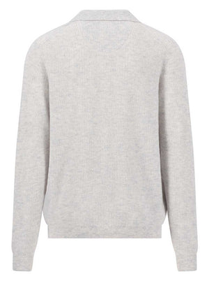 Fynch Hatton Knitwear & Jumpers Fynch Hatton - Snow White Merino Wool Cardigan