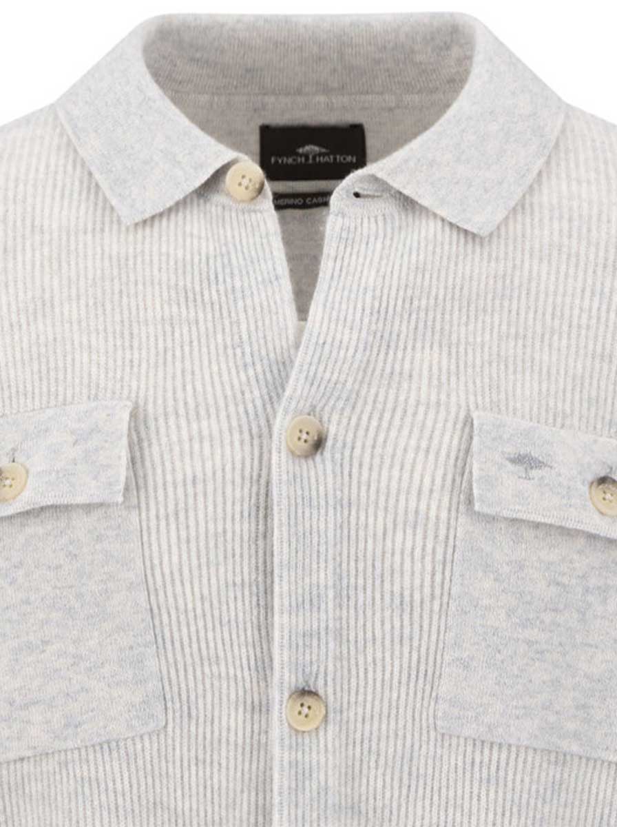 Fynch Hatton Knitwear & Jumpers Fynch Hatton - Snow White Merino Wool Cardigan
