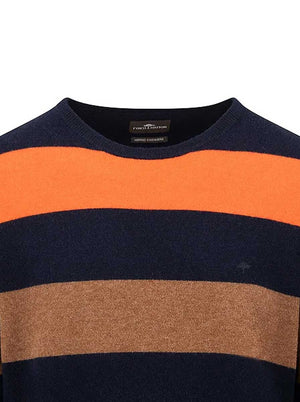 Fynch Hatton Knitwear & Jumpers Fynch Hatton - Stripped Wool/Cashmere Jumper