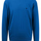 Fynch Hatton Knitwear & Jumpers Fynch Hatton - Superfine Cotton Crew Neck Blue Jumper