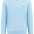 Fynch Hatton Knitwear & Jumpers Fynch Hatton - Superfine Cotton V-Neck Ocean Jumper