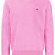 Fynch Hatton Knitwear & Jumpers Fynch Hatton - Superfine Cotton V-Neck Pink Jumper