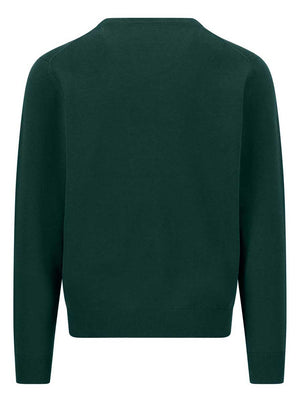 Fynch Hatton Knitwear & Jumpers Fynch Hatton - Teal Crew Neck Superfine Cotton Jumper