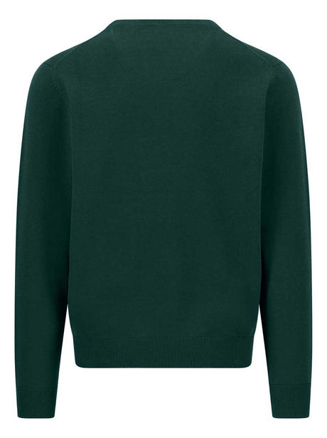 Fynch Hatton Knitwear & Jumpers Fynch Hatton - Teal Crew Neck Superfine Cotton Jumper