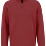 Fynch Hatton Knitwear & Jumpers Fynch Hatton - Textured Cotton Half Zip