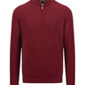 Fynch Hatton Knitwear & Jumpers Fynch Hatton - Textured Cotton Half Zip Jumper