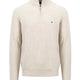 Fynch Hatton Knitwear & Jumpers Fynch Hatton - Textured Cotton Half Zip Jumper