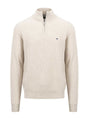 Fynch Hatton Knitwear & Jumpers Fynch Hatton - Textured Cotton Half Zip Jumper