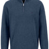 Fynch Hatton Knitwear & Jumpers Fynch Hatton - Textured Cotton Half Zip Jumper