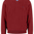 Fynch Hatton Knitwear & Jumpers Fynch Hatton - V-Neck Superfine Cotton Garnet Red Jumper