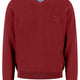 Fynch Hatton Knitwear & Jumpers Fynch Hatton - V-Neck Superfine Cotton Garnet Red Jumper