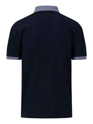 Fynch Hatton Polo & T-Shirts Fynch Hatton - Mercerised Cotton Polo Shirt w/ Contrast Collar