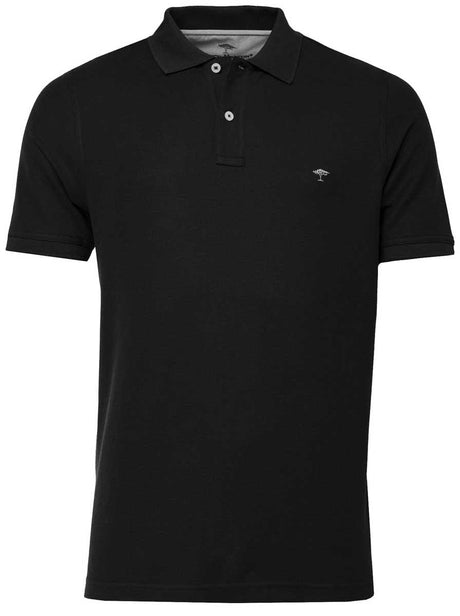 Fynch Hatton Polo & T-Shirts Fynch Hatton - Premium Cotton Black Polo Shirt