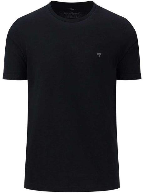 Fynch Hatton Polo & T-Shirts Fynch Hatton - Premium Cotton Black T-Shirt