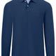 Fynch Hatton Polo & T-Shirts Fynch Hatton - Premium Cotton Blue Long Sleeve Polo