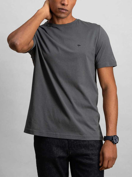 Fynch Hatton Polo & T-Shirts Fynch Hatton - Premium Cotton Grey T-Shirt