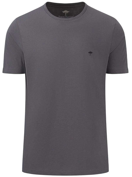 Fynch Hatton Polo & T-Shirts Fynch Hatton - Premium Cotton Grey T-Shirt