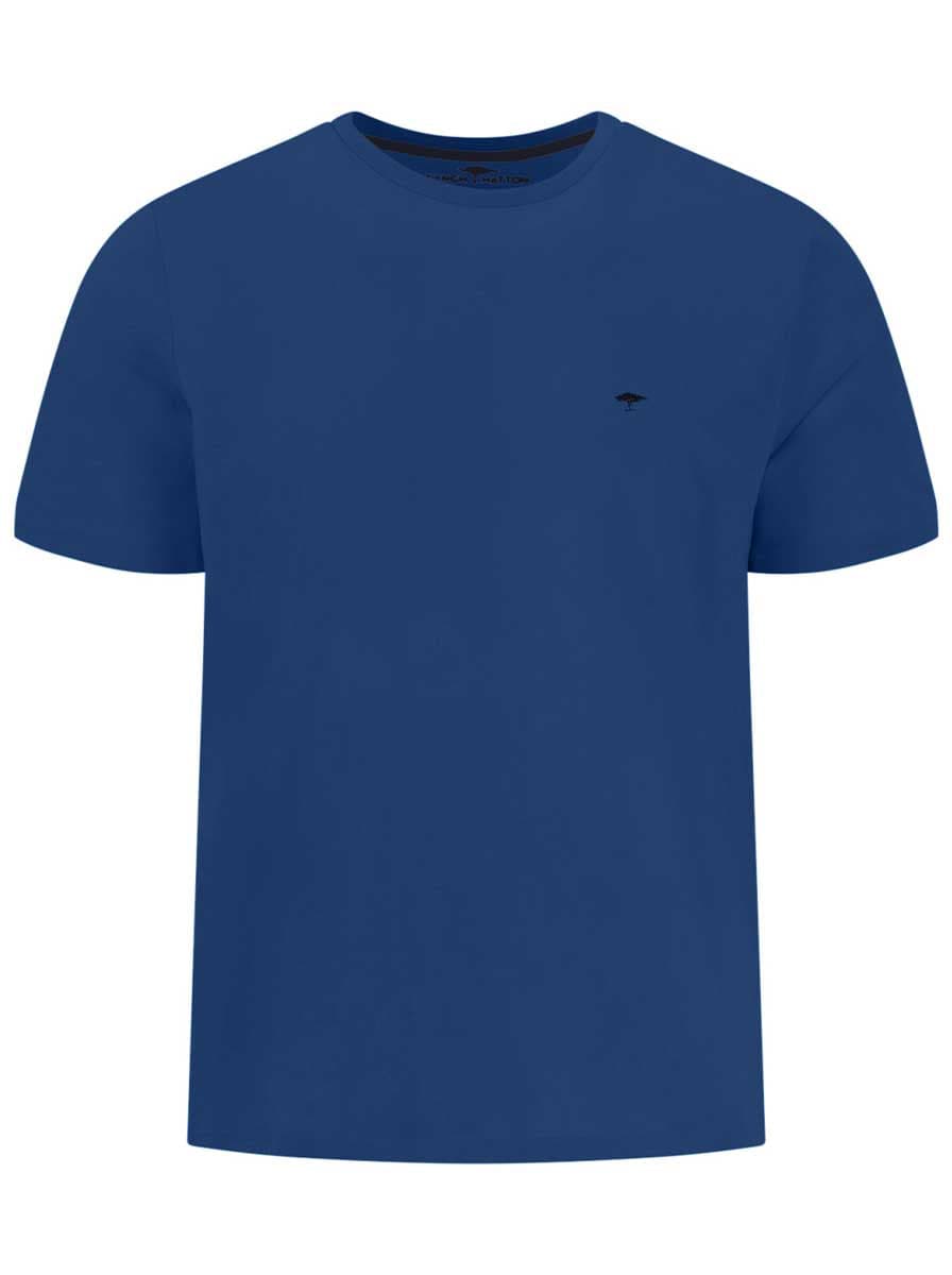 Fynch Hatton Polo & T-Shirts Fynch Hatton - Premium Cotton Harbor Blue T-Shirt