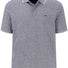 Fynch Hatton Polo & T-Shirts Fynch Hatton - Premium Cotton Jacquard Print Navy Polo Shirt