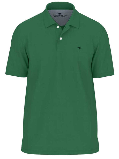 Fynch Hatton Polo & T-Shirts Fynch Hatton - Premium Cotton Jade Polo Shirt