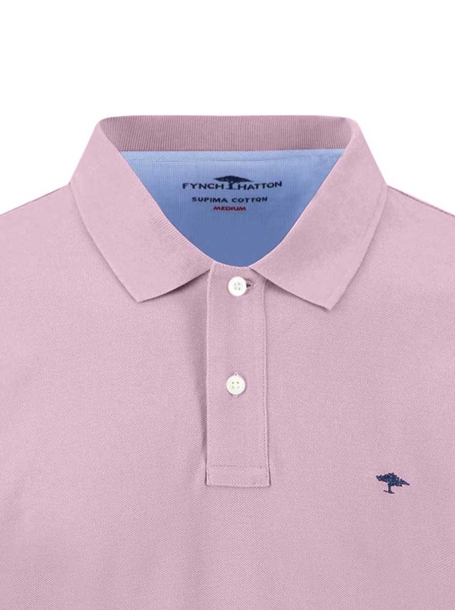 Fynch Hatton Polo & T-Shirts Fynch Hatton - Premium Cotton Magnolia Polo Shirt